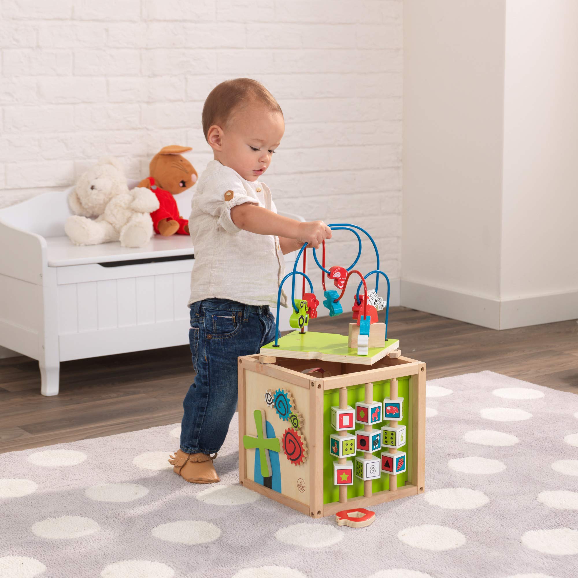 Foto 3 pulgar | Bead Maze Cube Kidkraft De Madera, 5 Caras, Para Niños Pequeños De 12 A 24 Meses - Venta Internacional.