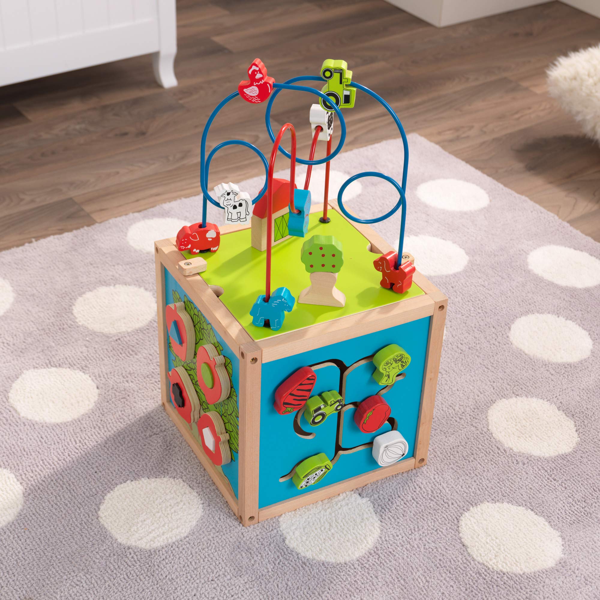 Foto 8 pulgar | Bead Maze Cube Kidkraft De Madera, 5 Caras, Para Niños Pequeños De 12 A 24 Meses - Venta Internacional.