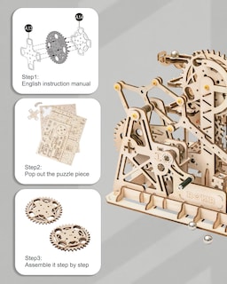 Foto 5 | Puzle De Madera 3d Rokr Fortress Modelo Diy Juguete De Montaje Para Mayores De 14 Años - Venta Internacional