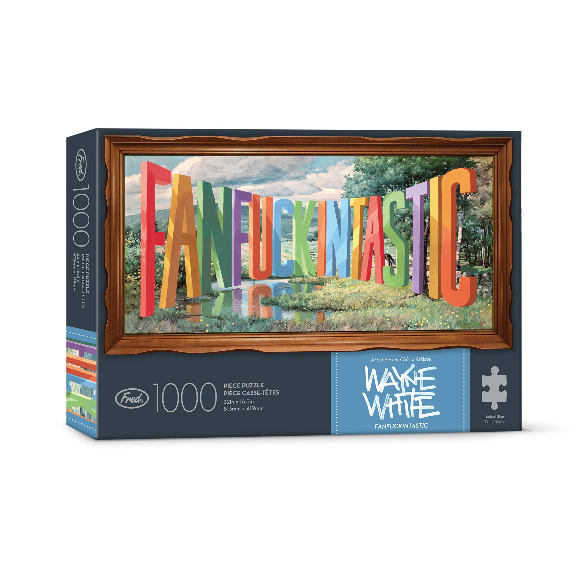 Foto 4 pulgar | Puzle Genuine Fred Fanfuckintastic De Wayne White 1000 Piezas - Venta Internacional