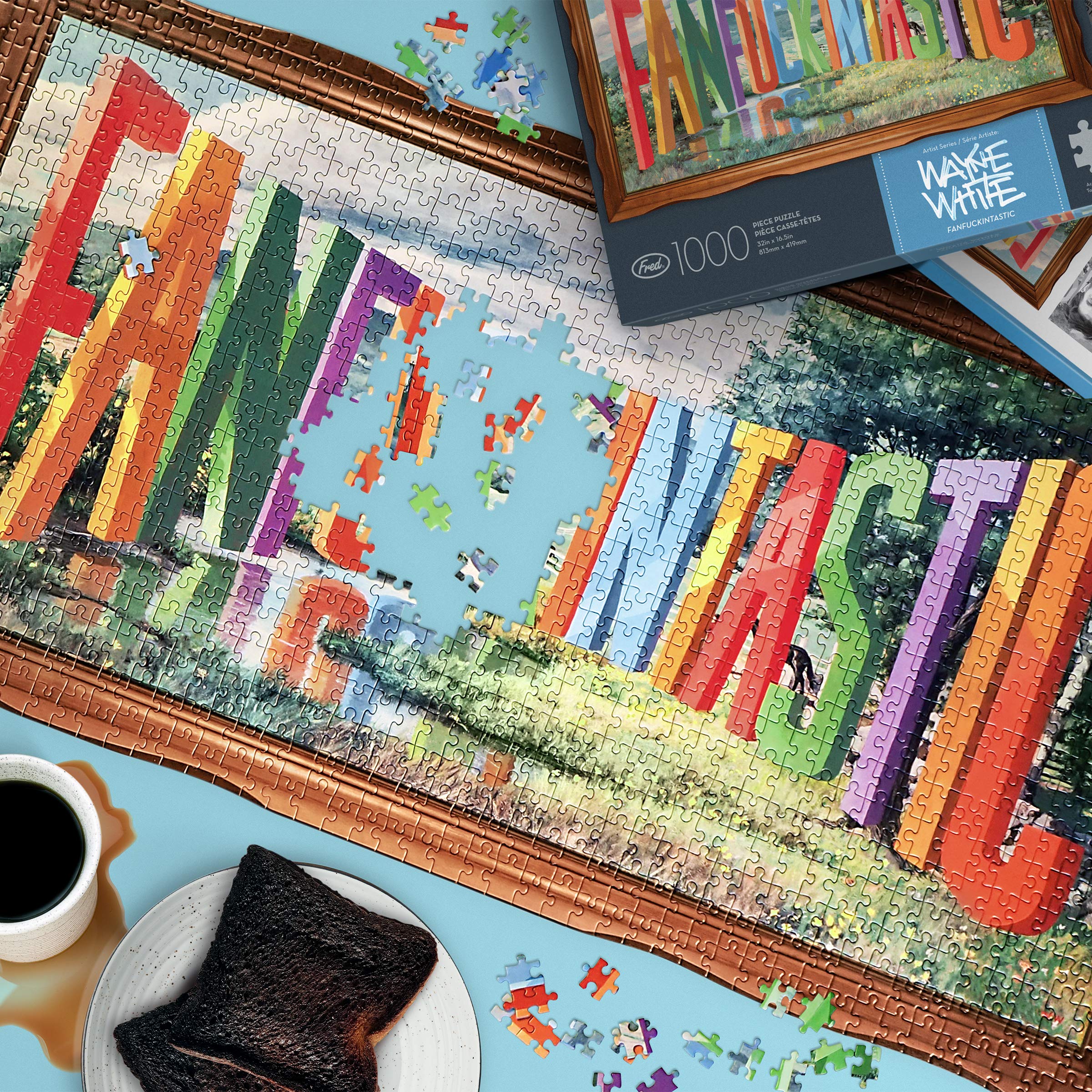 Foto 4 | Puzle Genuine Fred Fanfuckintastic De Wayne White 1000 Piezas - Venta Internacional