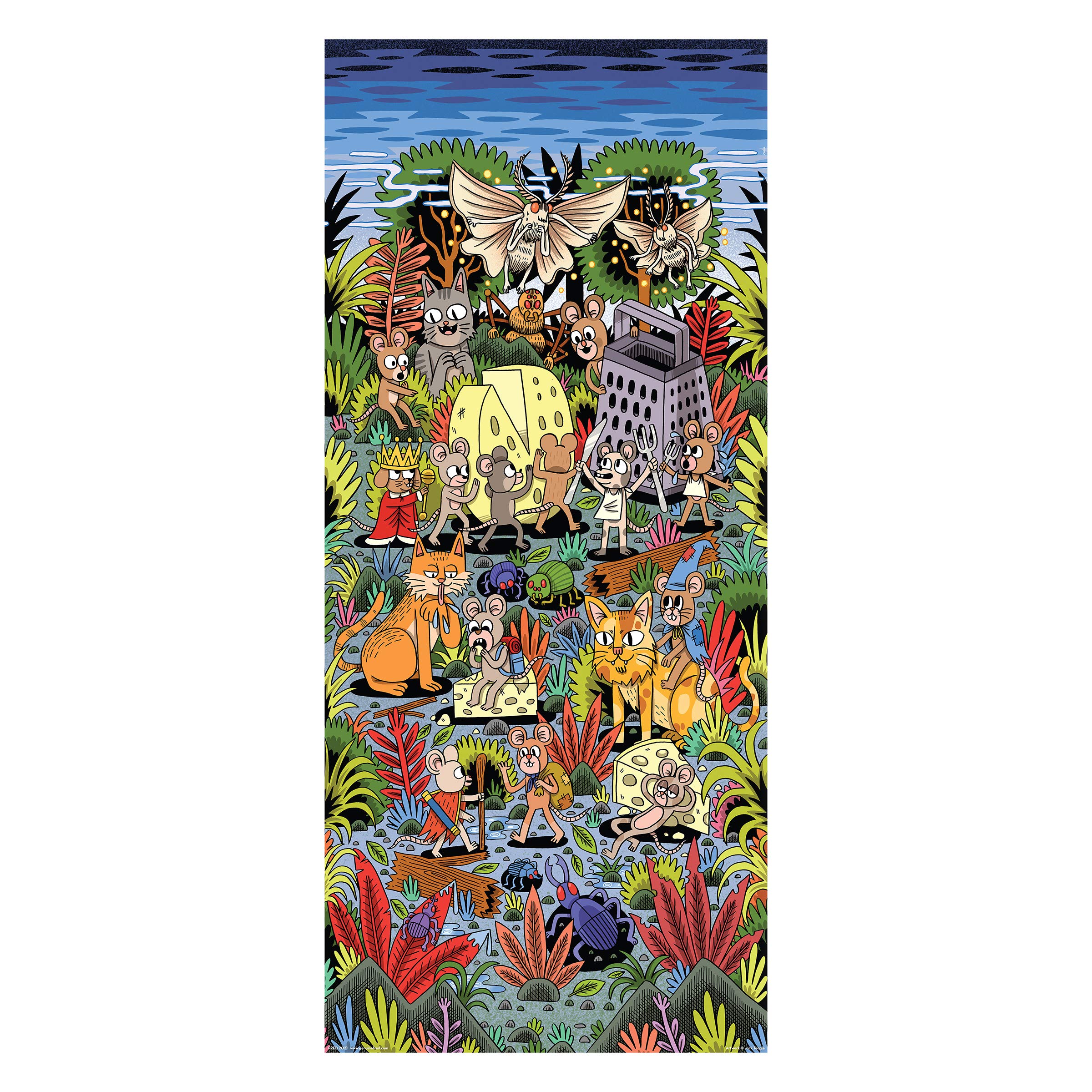 Foto 2 | Rompecabezas Fred Cheese World De Jack Teagle 1000 Piezas - Venta Internacional