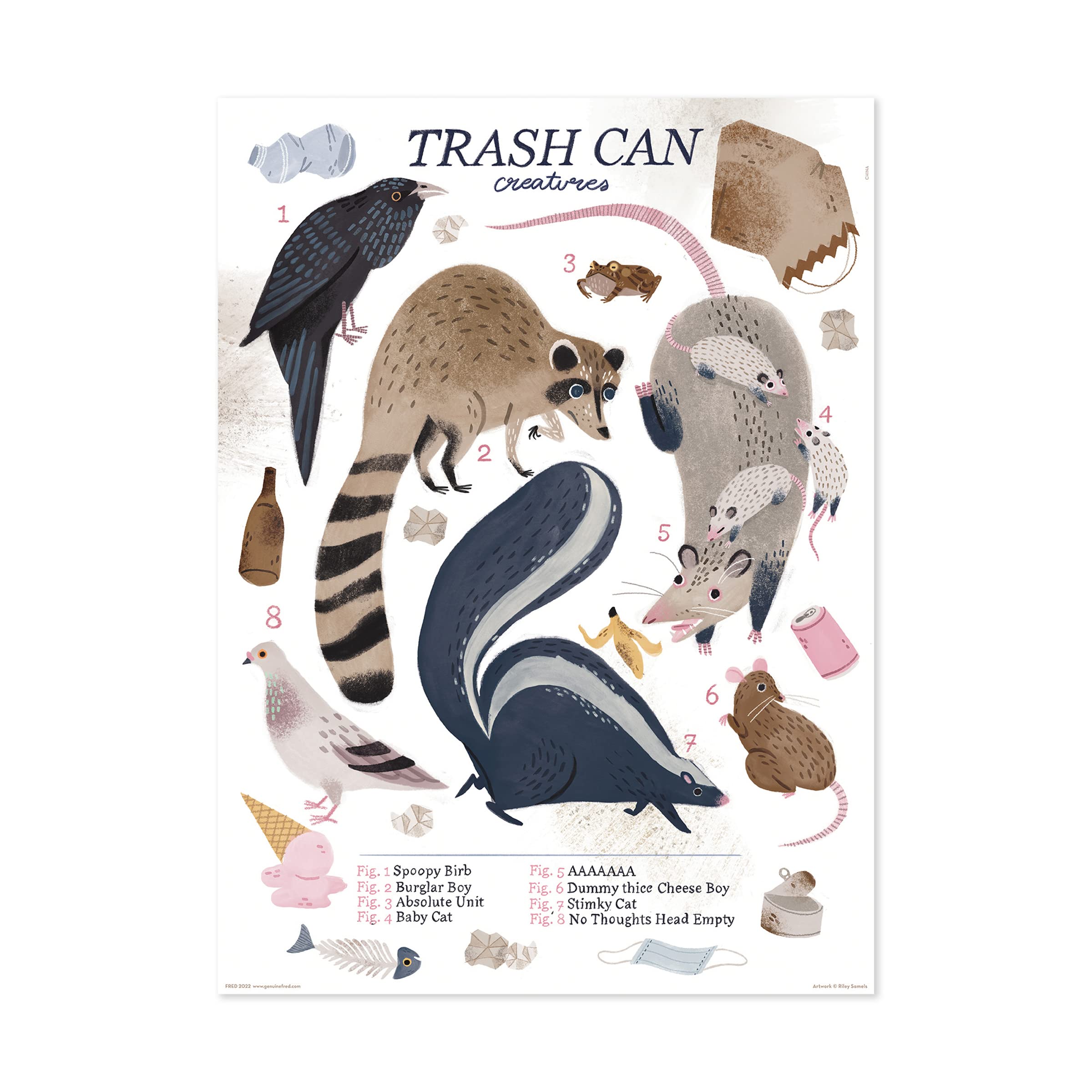 Rompecabezas Trash Can Creatures de Genuine Fred 250 piezas - Venta Internacional