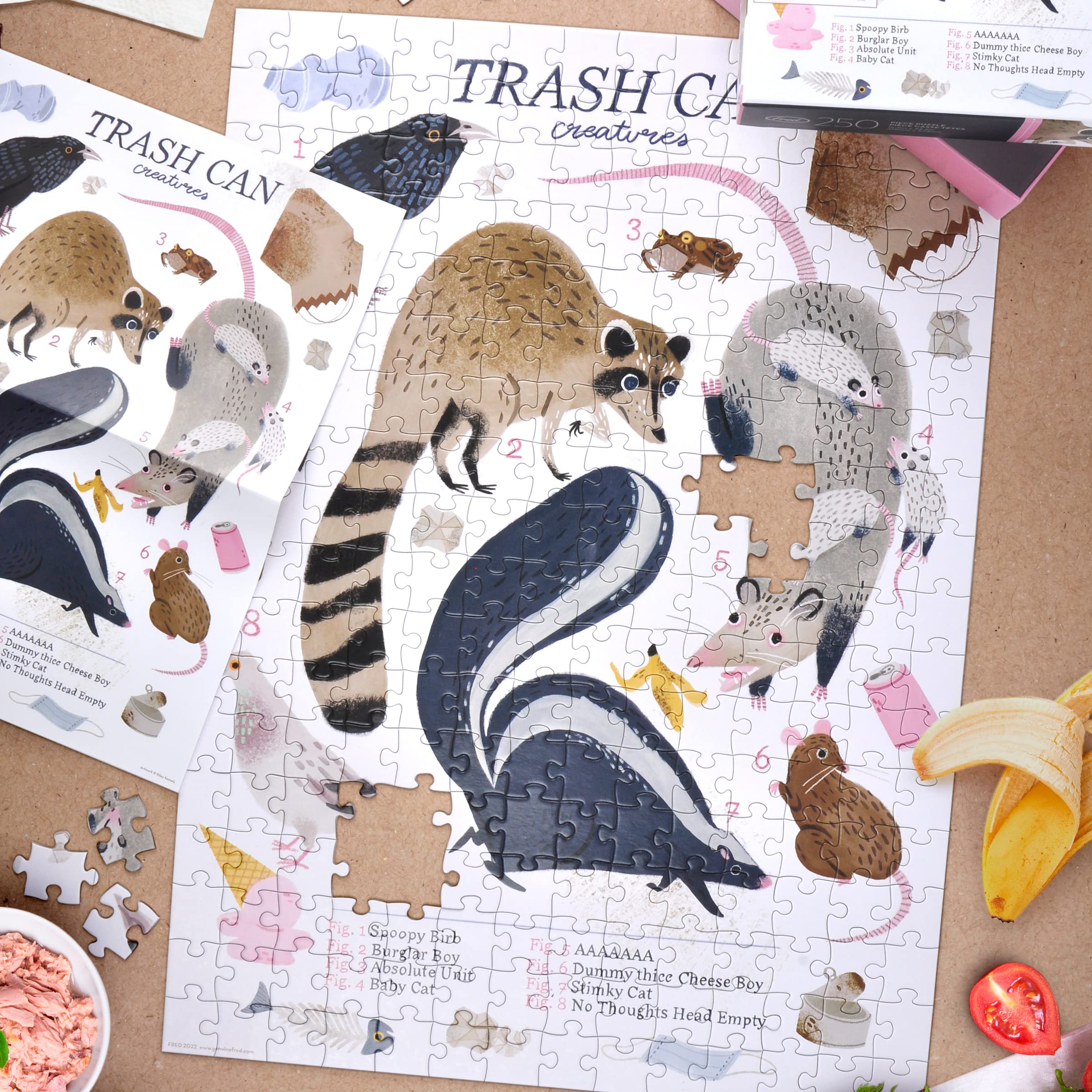 Foto 4 pulgar | Rompecabezas Trash Can Creatures de Genuine Fred 250 piezas - Venta Internacional