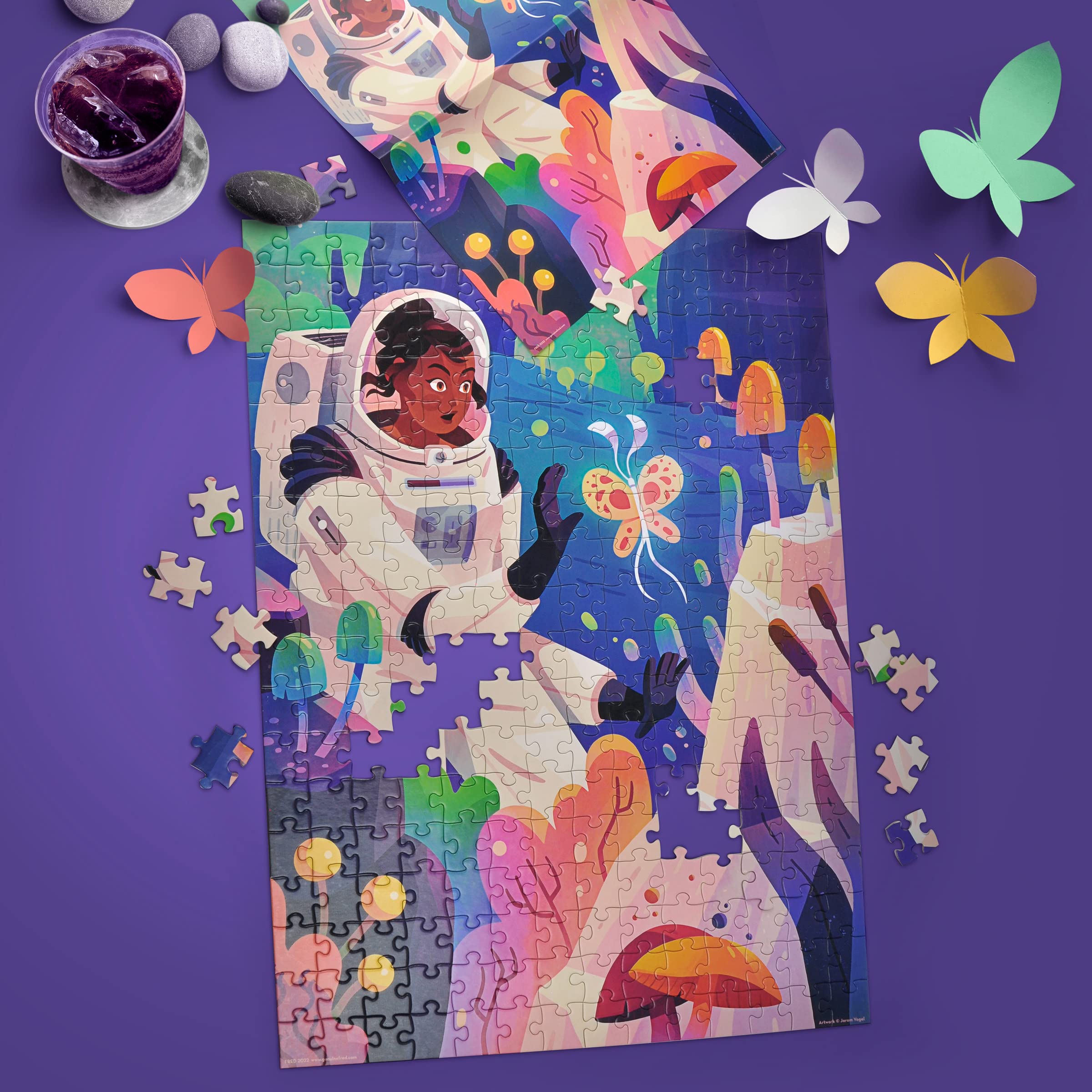 Foto 4 pulgar | Rompecabezas Original Fred Space Butterfly de Jarom Vogel 250 Piezas -  Venta Internacional