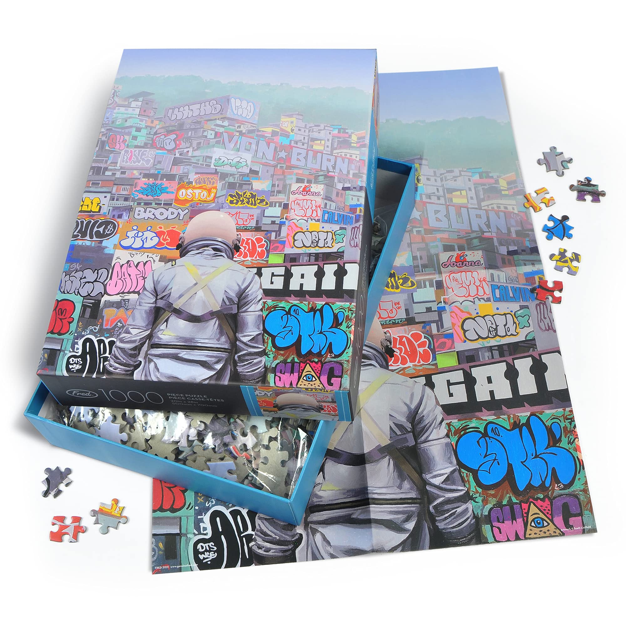 Foto 6 | Rompecabezas Original Fred Graffiti City de Scott Listfield 1000 piezas