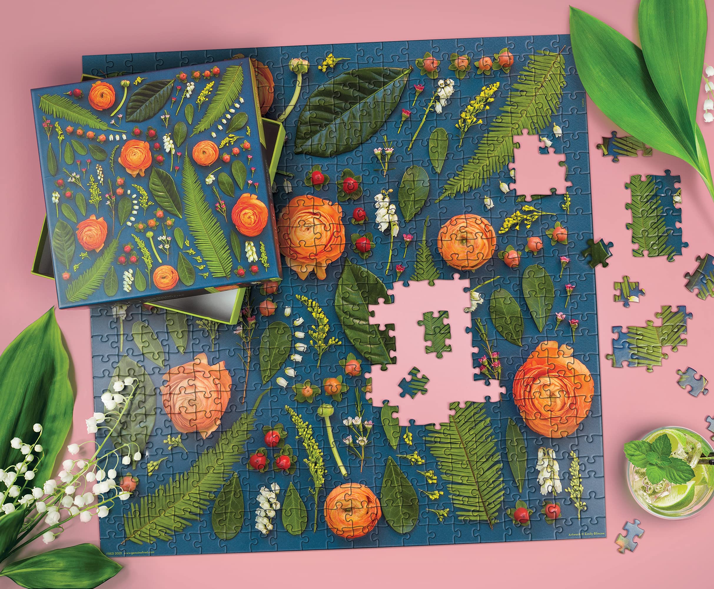 Foto 3 pulgar | Rompecabezas Deconstruido Bouquet de Emily Blincoe de Fred 500 piezas - Venta Internacional