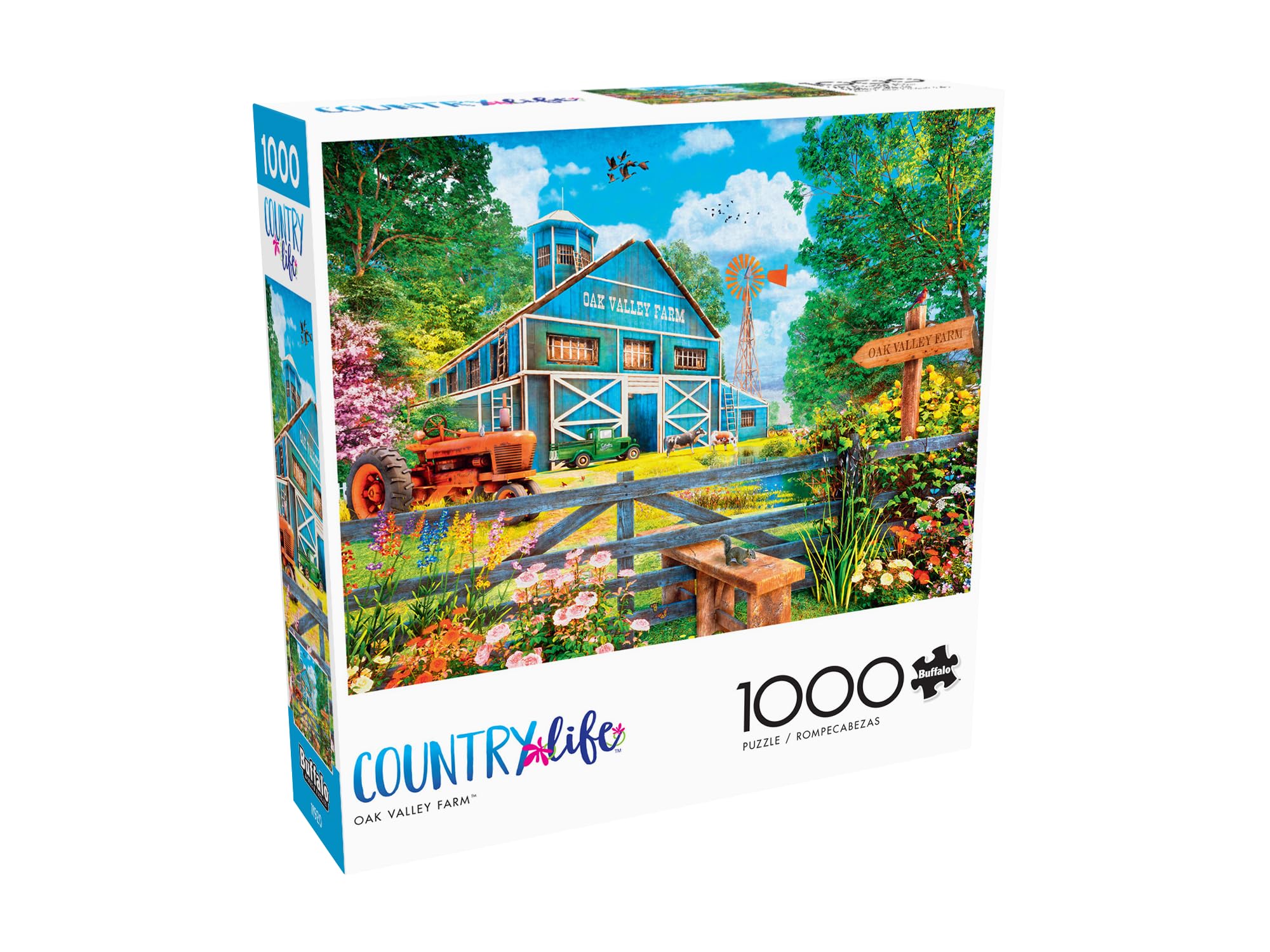 Rompecabezas Buffalo Games Country Life Oak Valley Farm 1000 Piezas - Venta Internacional.