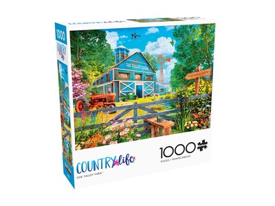 Foto 1 | Rompecabezas Buffalo Games Country Life Oak Valley Farm 1000 Piezas - Venta Internacional.