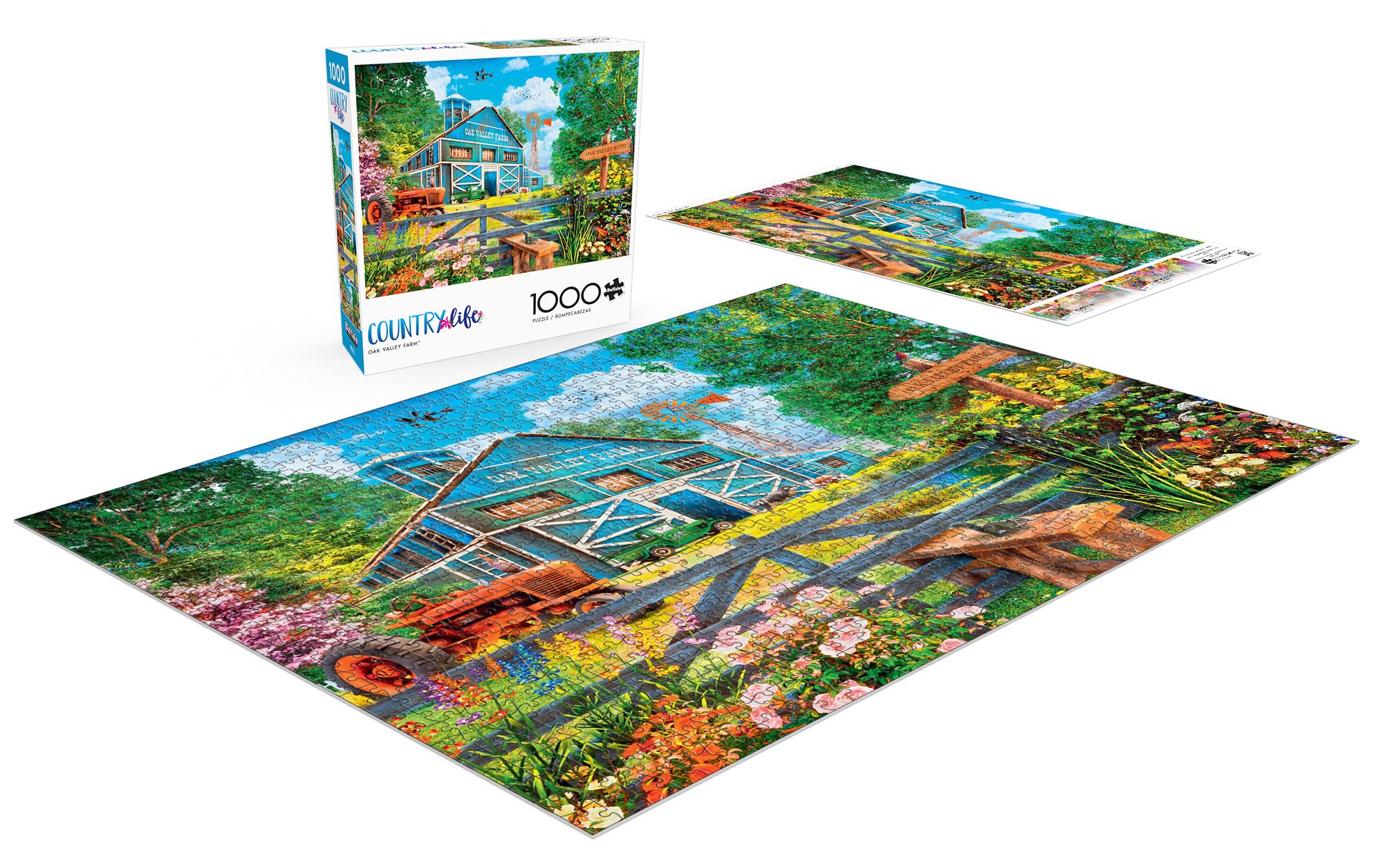 Foto 3 pulgar | Rompecabezas Buffalo Games Country Life Oak Valley Farm 1000 Piezas - Venta Internacional.