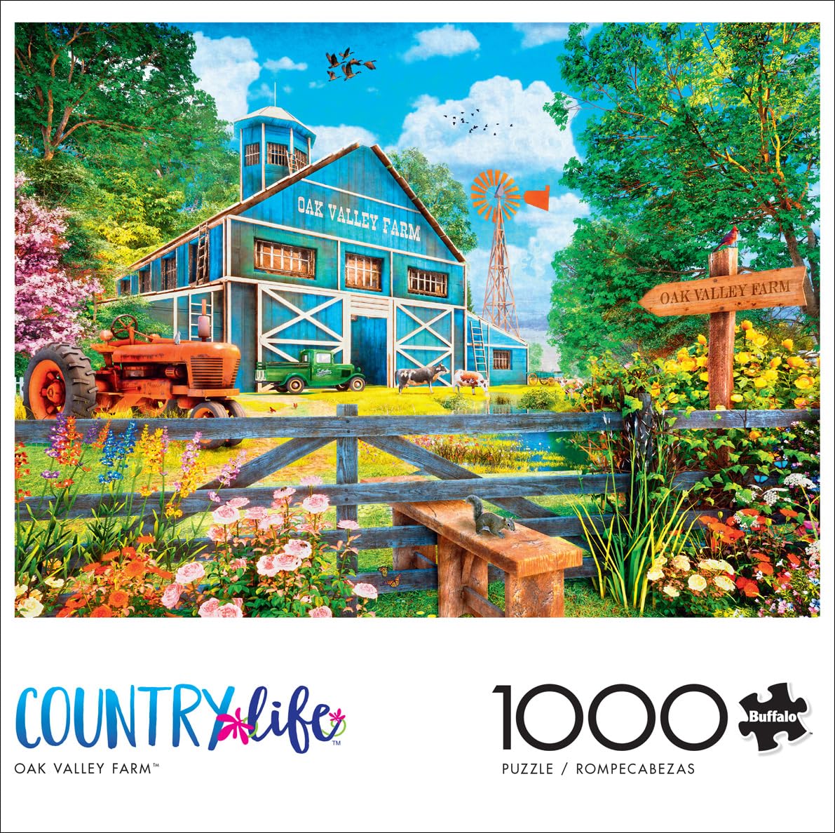 Foto 4 pulgar | Rompecabezas Buffalo Games Country Life Oak Valley Farm 1000 Piezas - Venta Internacional.