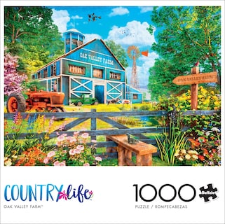Foto 3 | Rompecabezas Buffalo Games Country Life Oak Valley Farm 1000 Piezas - Venta Internacional.