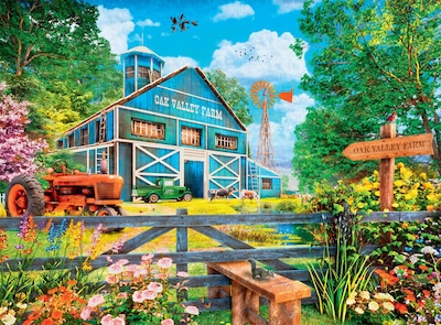 Foto 4 | Rompecabezas Buffalo Games Country Life Oak Valley Farm 1000 Piezas - Venta Internacional.