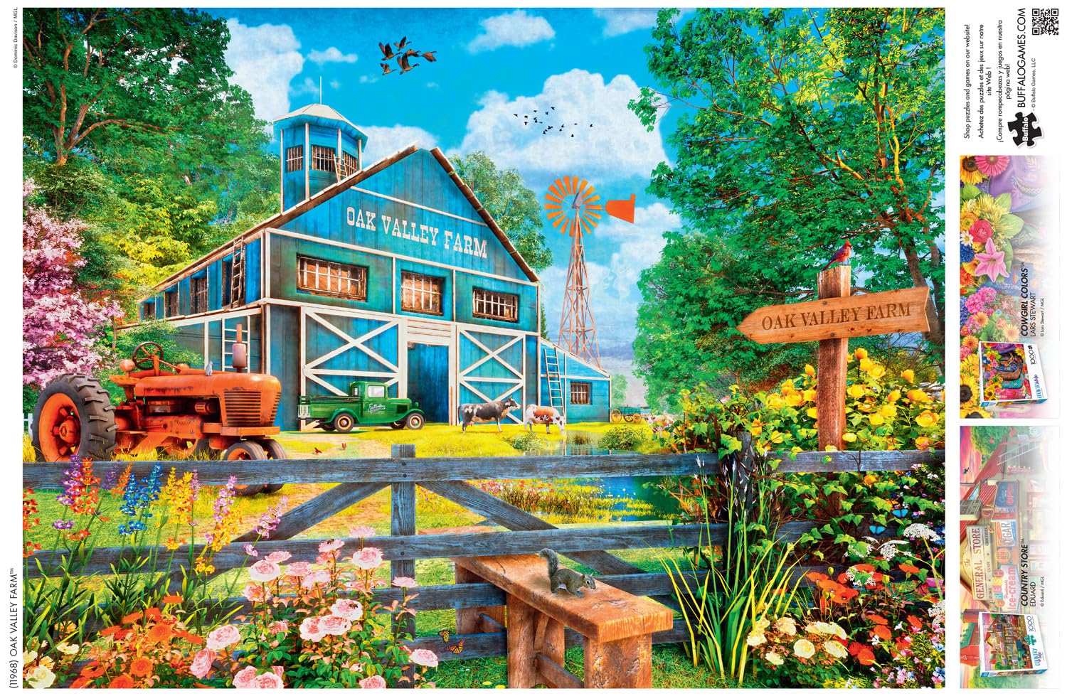Foto 6 pulgar | Rompecabezas Buffalo Games Country Life Oak Valley Farm 1000 Piezas - Venta Internacional.