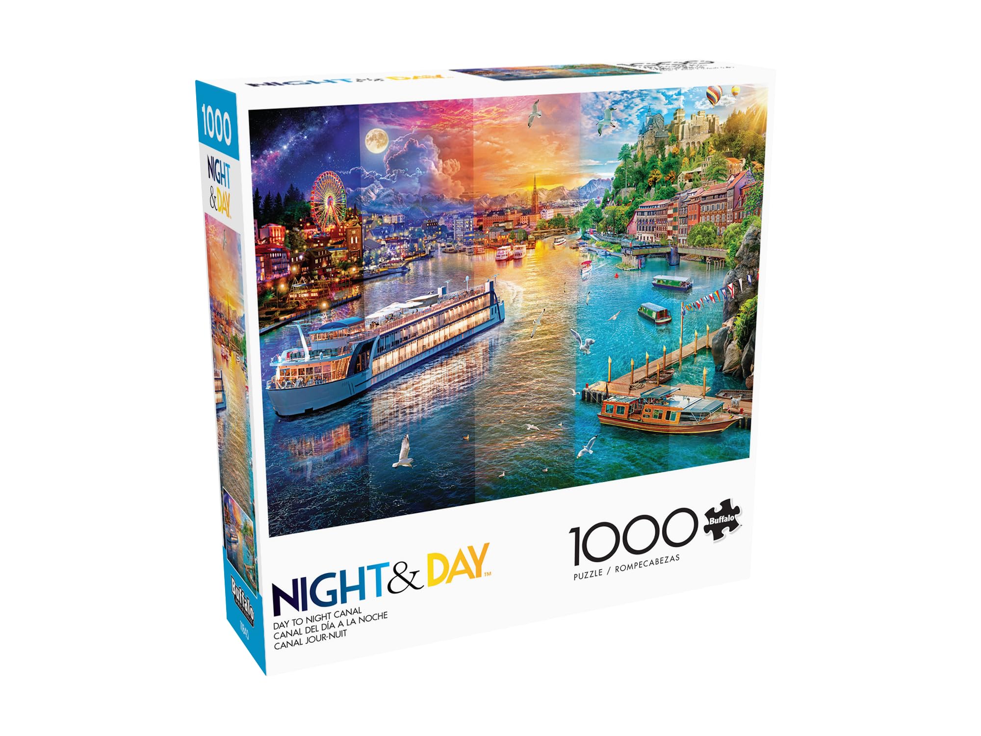 Foto 2 pulgar | Rompecabezas Buffalo Games Day To Night Canal 1000 Piezas - Venta Internacional