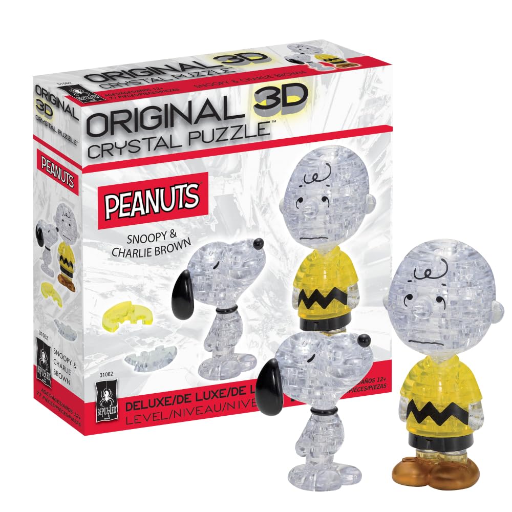 Puzzle De Cristal 3d Snoopy Y Charlie Brown Bepuzzled - Venta Internacional.