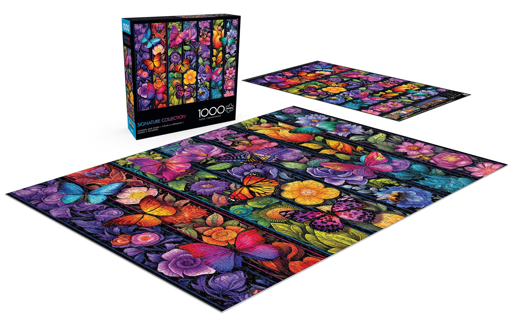Foto 3 pulgar | Rompecabezas Buffalo Games Flowers And Flyers 1000 Piezas - Venta Internacional
