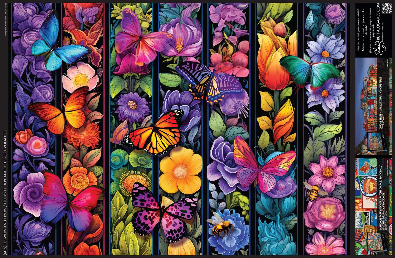 Foto 5 pulgar | Rompecabezas Buffalo Games Flowers And Flyers 1000 Piezas - Venta Internacional
