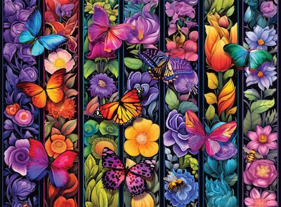Foto 5 | Rompecabezas Buffalo Games Flowers And Flyers 1000 Piezas - Venta Internacional
