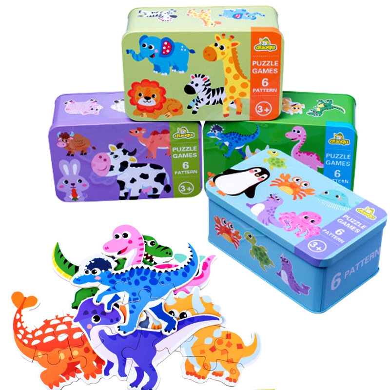 Foto 2 pulgar | Caja Metálica Infantil Puzzle Toy Montessori 6 En 1 Para Niños - Venta Internacional.