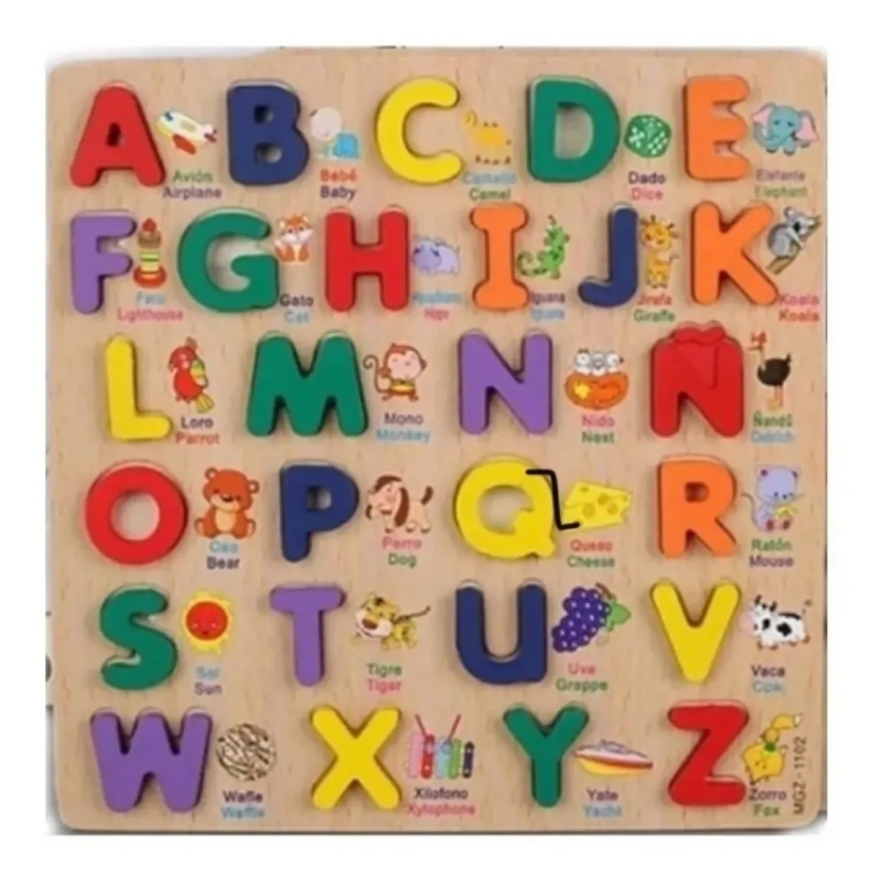 Foto 4 pulgar | Rompecabezas De Juguete Para Romper Madera, Abecedario Didáctico Para Niños - Venta Internacional.