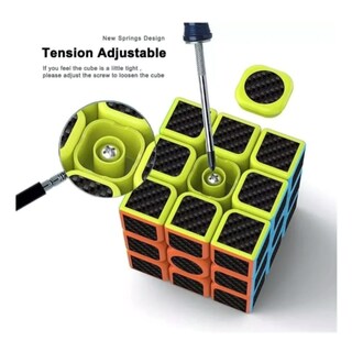 Foto 4 | Fibra De Carbono Rubik's Cube Speedcube Professional 3x3 - Venta Internacional.