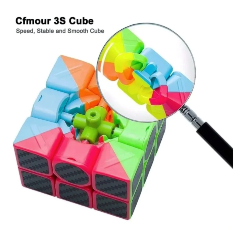 Foto 6 pulgar | Fibra De Carbono Rubik's Cube Speedcube Professional 3x3 - Venta Internacional.