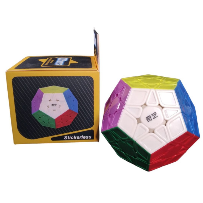 Cubo Qiyi Con Dodecaedro Rubik, Colores Lisos, Antiadhesivos - Venta Internacional.