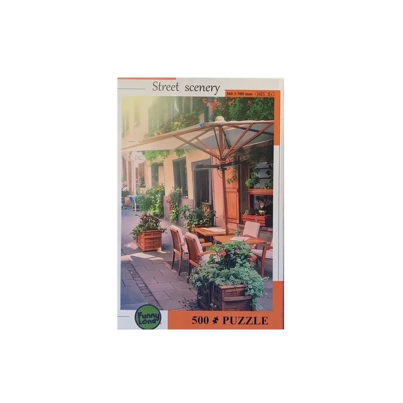 Foto 2 | Puzzle Café Parisino 500 Piezas Reciclables De 36 X 50 Cm Para Niños Mayores De 7 Años - Venta Internacional.