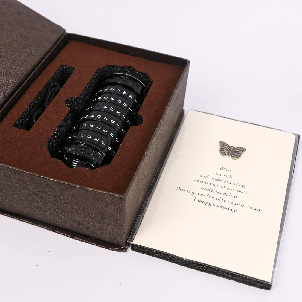 Foto 5 pulgar | Caja de Rompecabezas Cryptex Da Vinci Code Mini con Compartimentos Ocultos - Venta Internacional