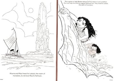 Foto 3 | Libro para Colorear y Actividades Disney Moana - Venta Internacional