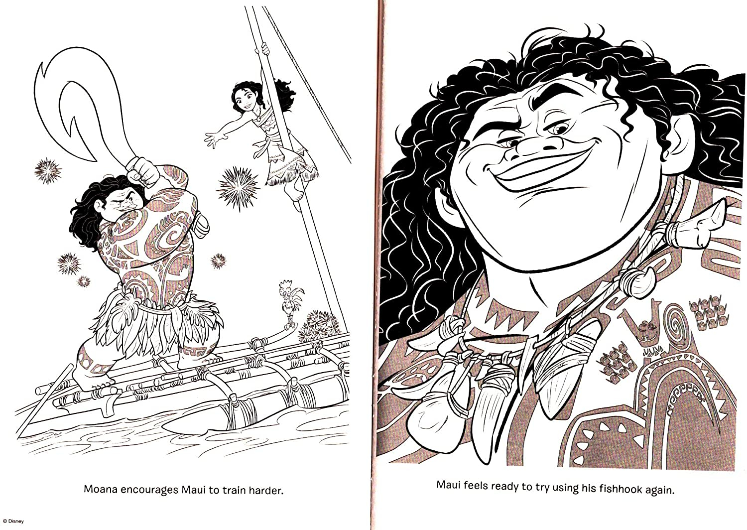 Foto 5 pulgar | Libro para Colorear y Actividades Disney Moana - Venta Internacional