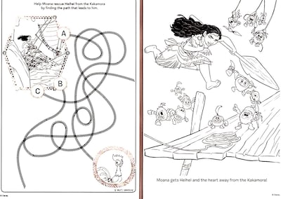 Foto 6 | Libro para Colorear y Actividades Disney Moana - Venta Internacional