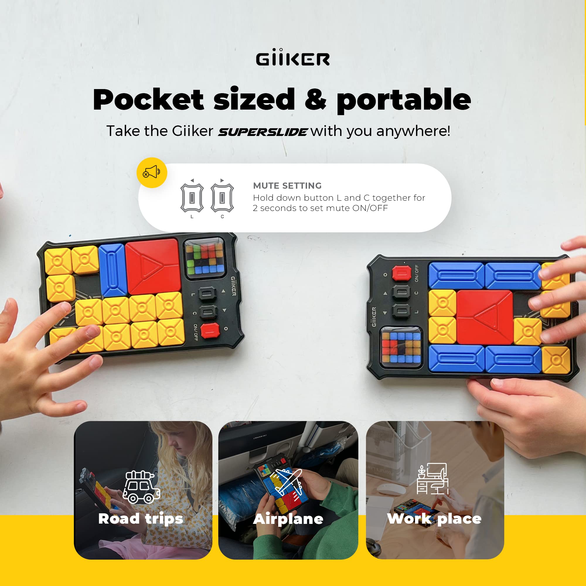 Foto 2 | Juego De Rompecabezas Giiker Super Slide 500+ Challenges Para Niños Y Adolescentes - Venta Internacional.