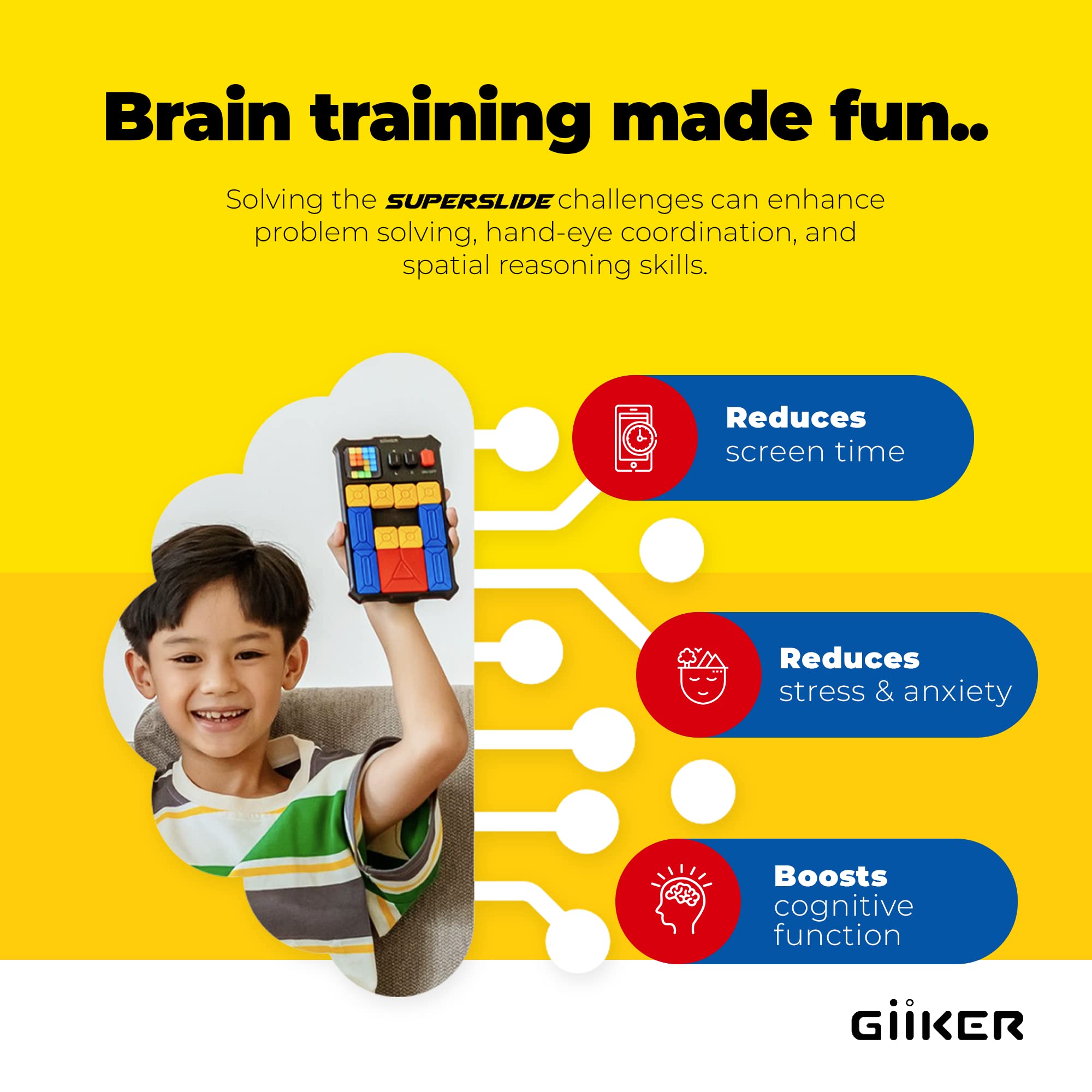 Foto 5 pulgar | Juego De Rompecabezas Giiker Super Slide 500+ Challenges Para Niños Y Adolescentes - Venta Internacional.