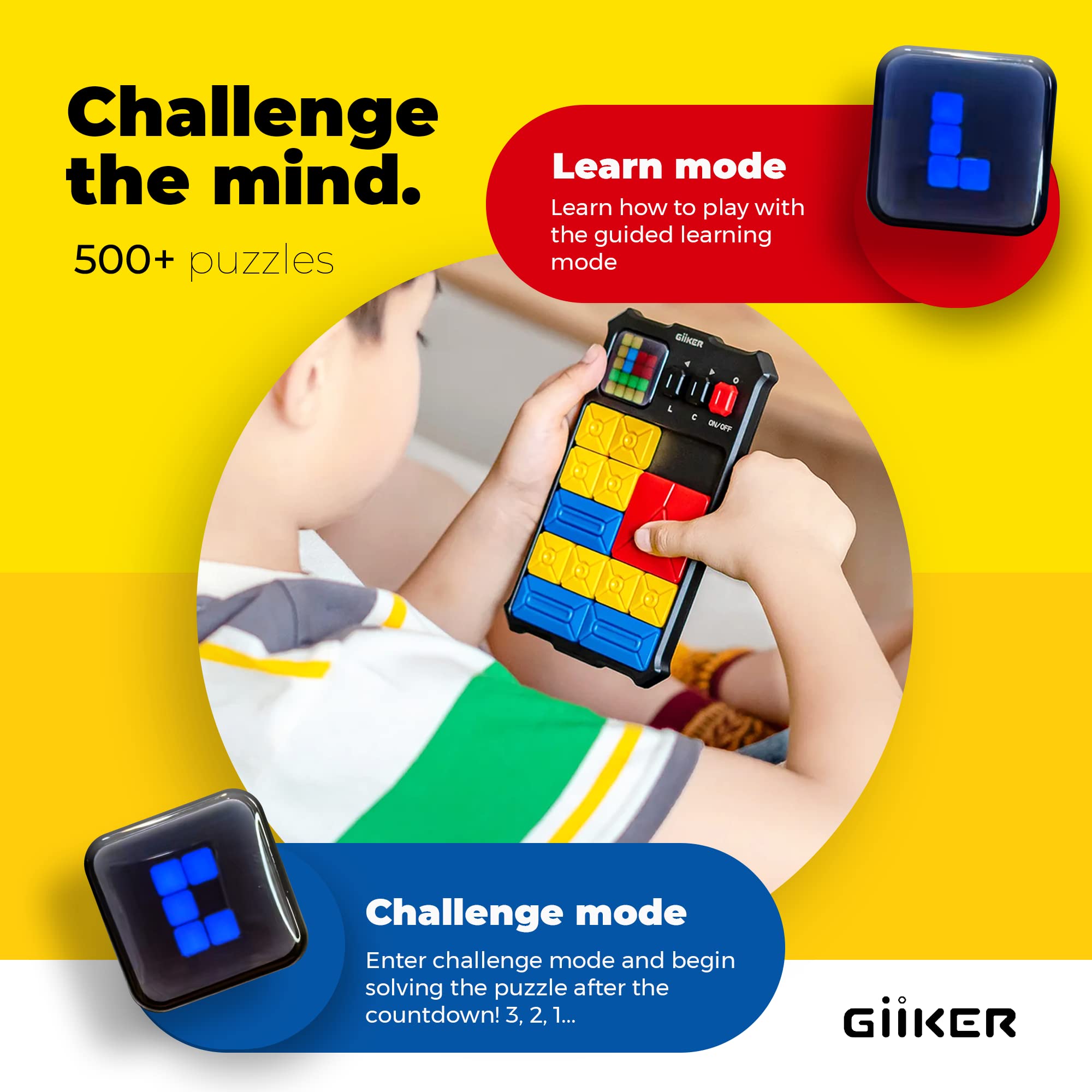 Foto 6 pulgar | Juego De Rompecabezas Giiker Super Slide 500+ Challenges Para Niños Y Adolescentes - Venta Internacional.