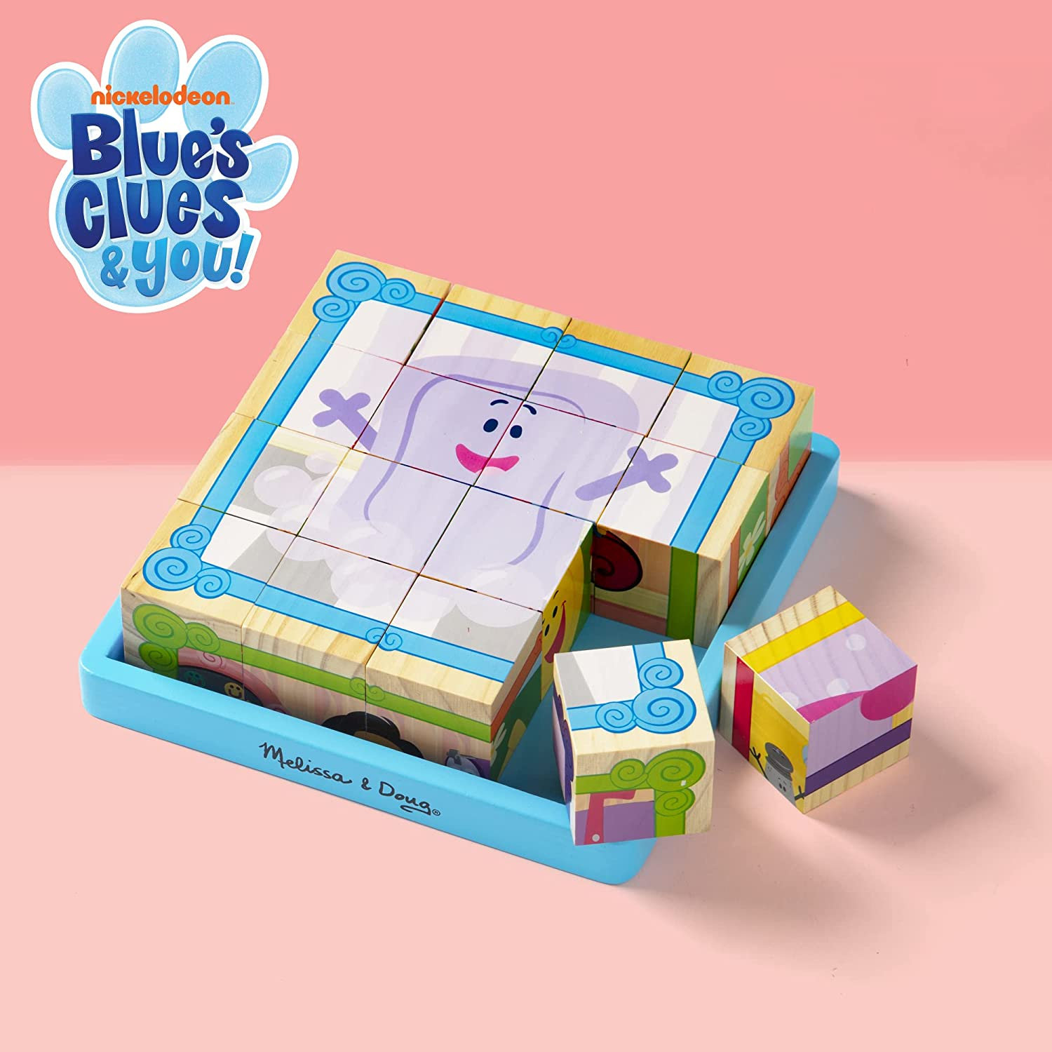 Foto 5 | Puzle Cúbico De Madera Melissa & Doug Blue's Clues & You! - Venta Internacional.