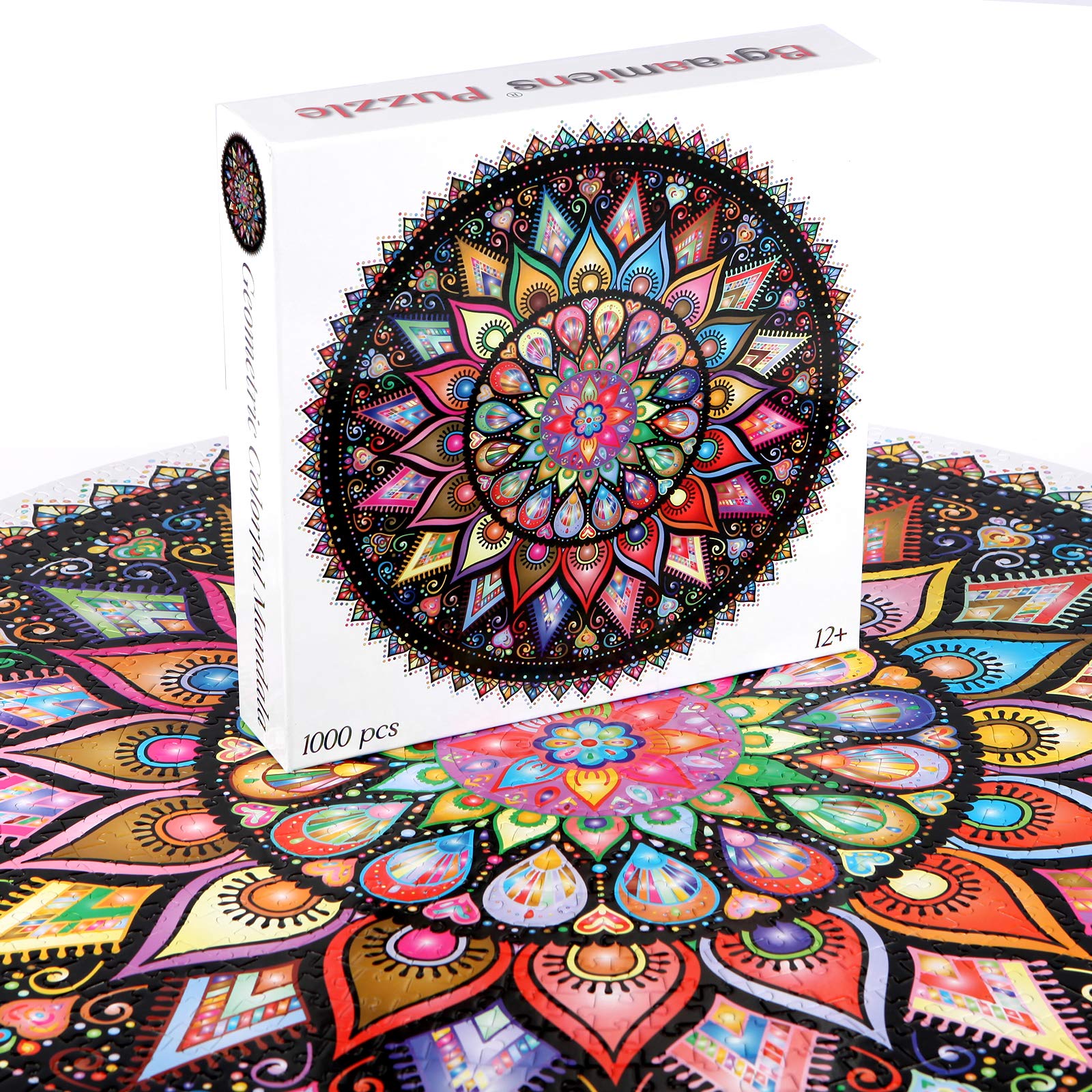 Foto 3 pulgar | Rompecabezas Bgraamiens Con Mandala Geométrica Y Colorida De 1000 Piezas - Venta Internacional.