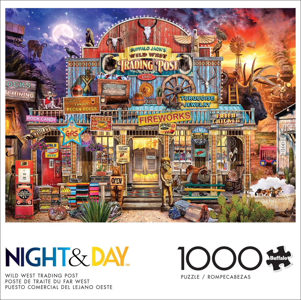Foto 2 | Rompecabezas Buffalo Games Wild West Trading Post, 1000 Unidades - Venta Internacional.