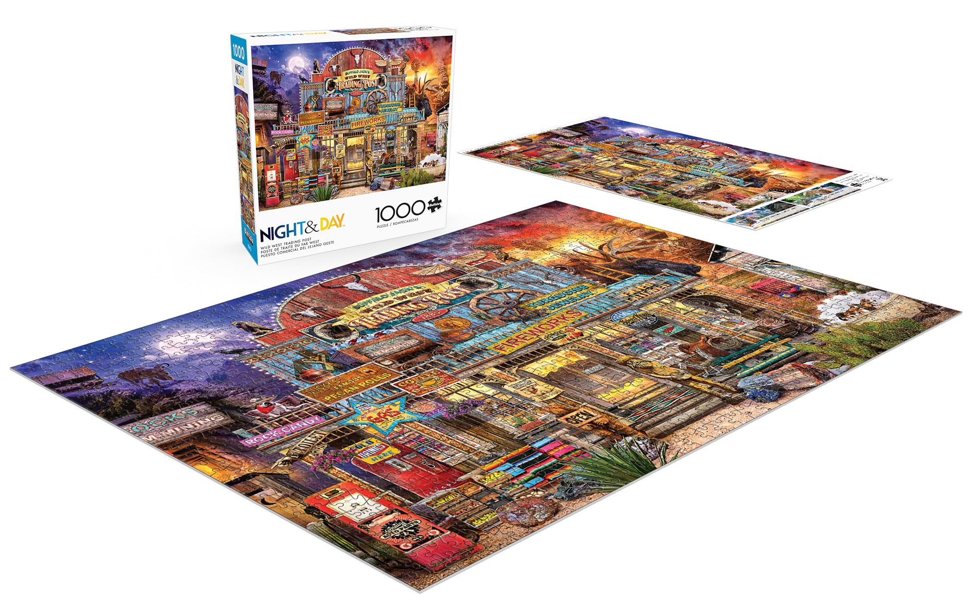 Foto 5 pulgar | Rompecabezas Buffalo Games Wild West Trading Post, 1000 Unidades - Venta Internacional.