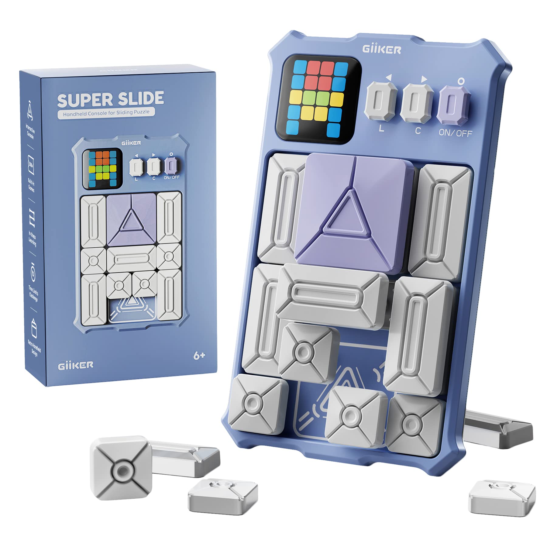 Foto 1 | Juego De Rompecabezas Giiker Super Slide 500+ Challenges Para Niños Lavender - Venta Internacional.