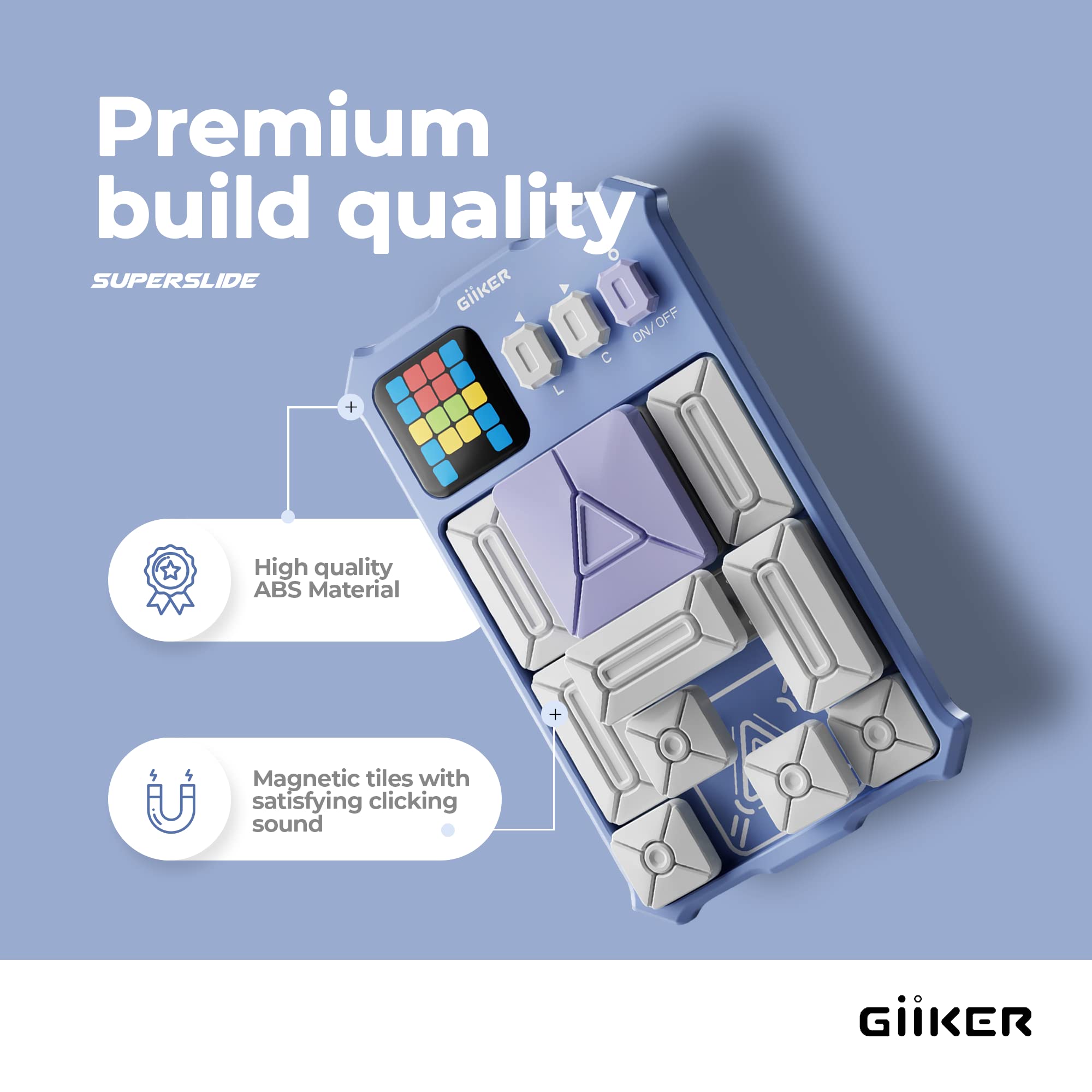 Foto 6 | Juego De Rompecabezas Giiker Super Slide 500+ Challenges Para Niños Lavender - Venta Internacional.