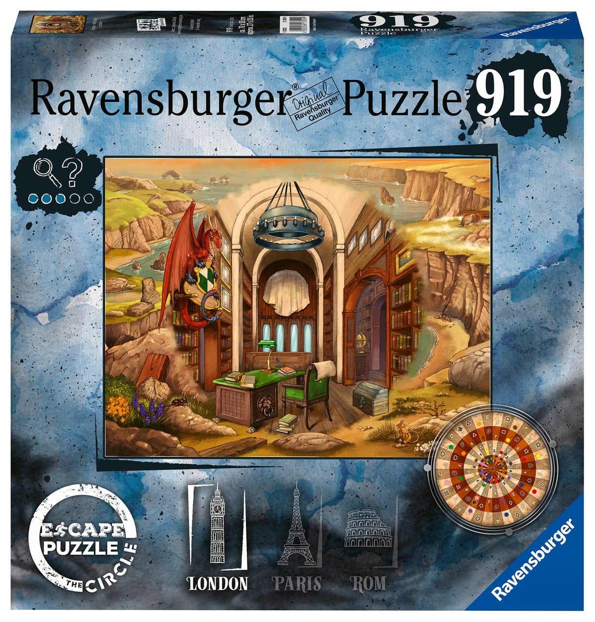 Rompecabezas Ravensburger Escape The Circle: Londres 919 Piezas - Venta Internacional.