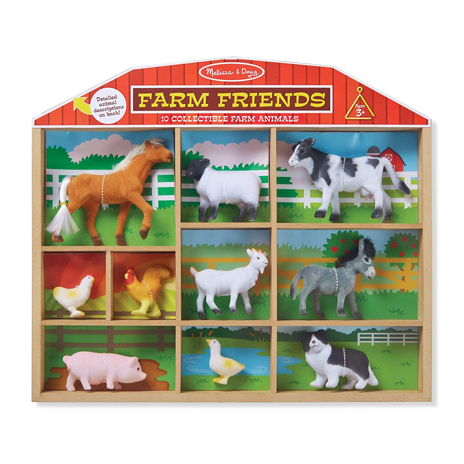 Foto 2 pulgar | Animales de Granja Melissa & Doug de Juguete 10 Piezas-Venta Internacional