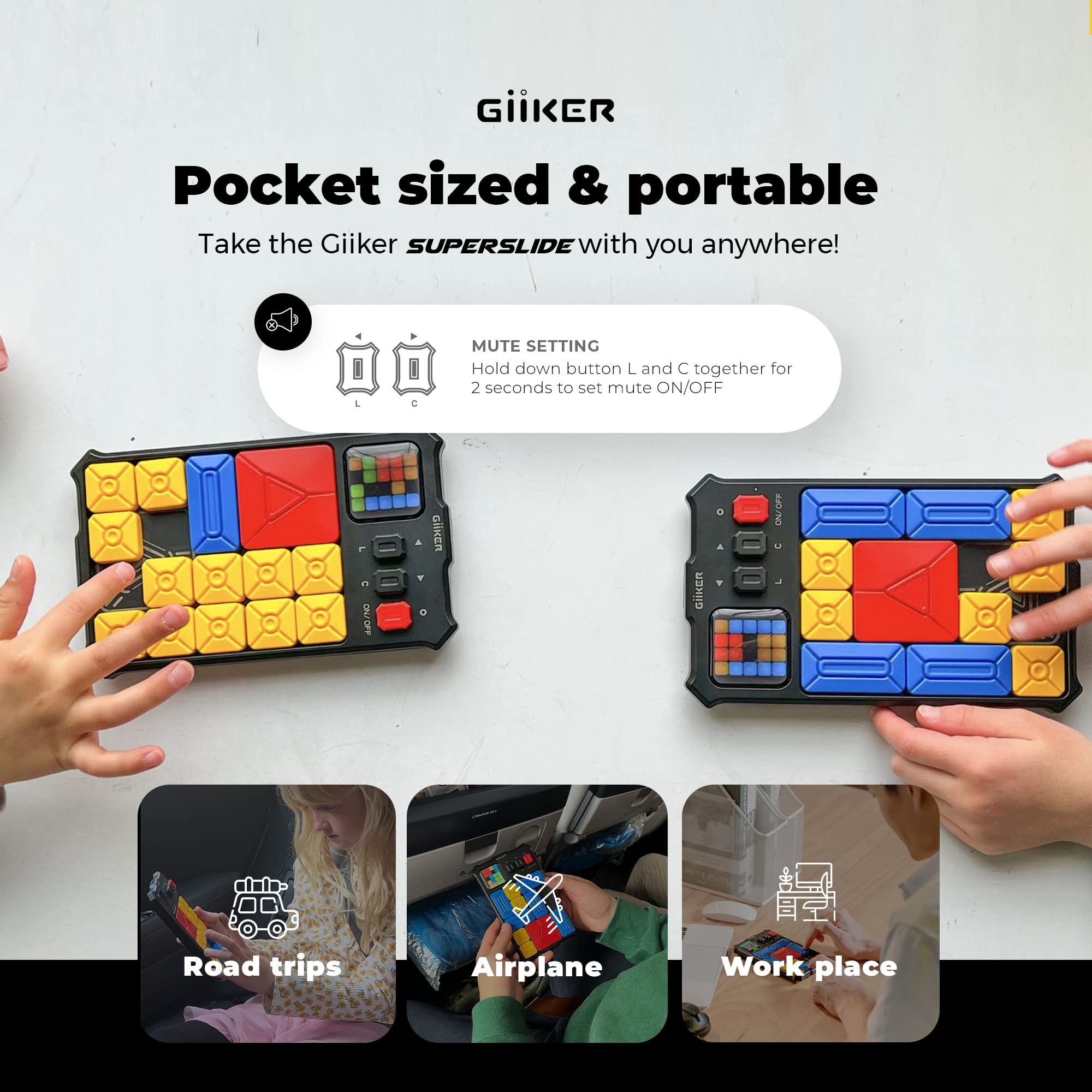 Foto 3 pulgar | Videoconsola Giiker Super Slide Puzzle con Más de 500 Desafíos - Venta Internacional