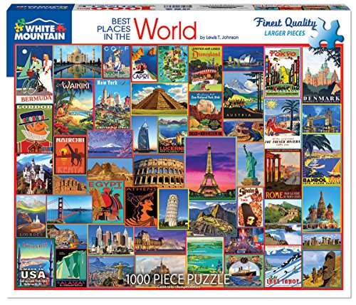 Foto 1 | Rompecabezas White Mountain Mejores Lugares del Mundo 1000 Piezas - Venta Internacional