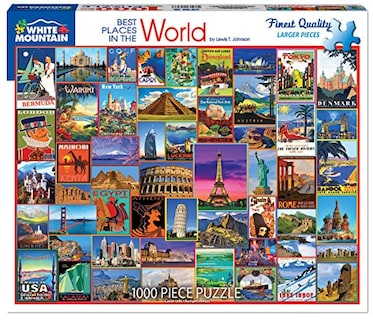 Foto 1 | Rompecabezas White Mountain Mejores Lugares del Mundo 1000 Piezas - Venta Internacional