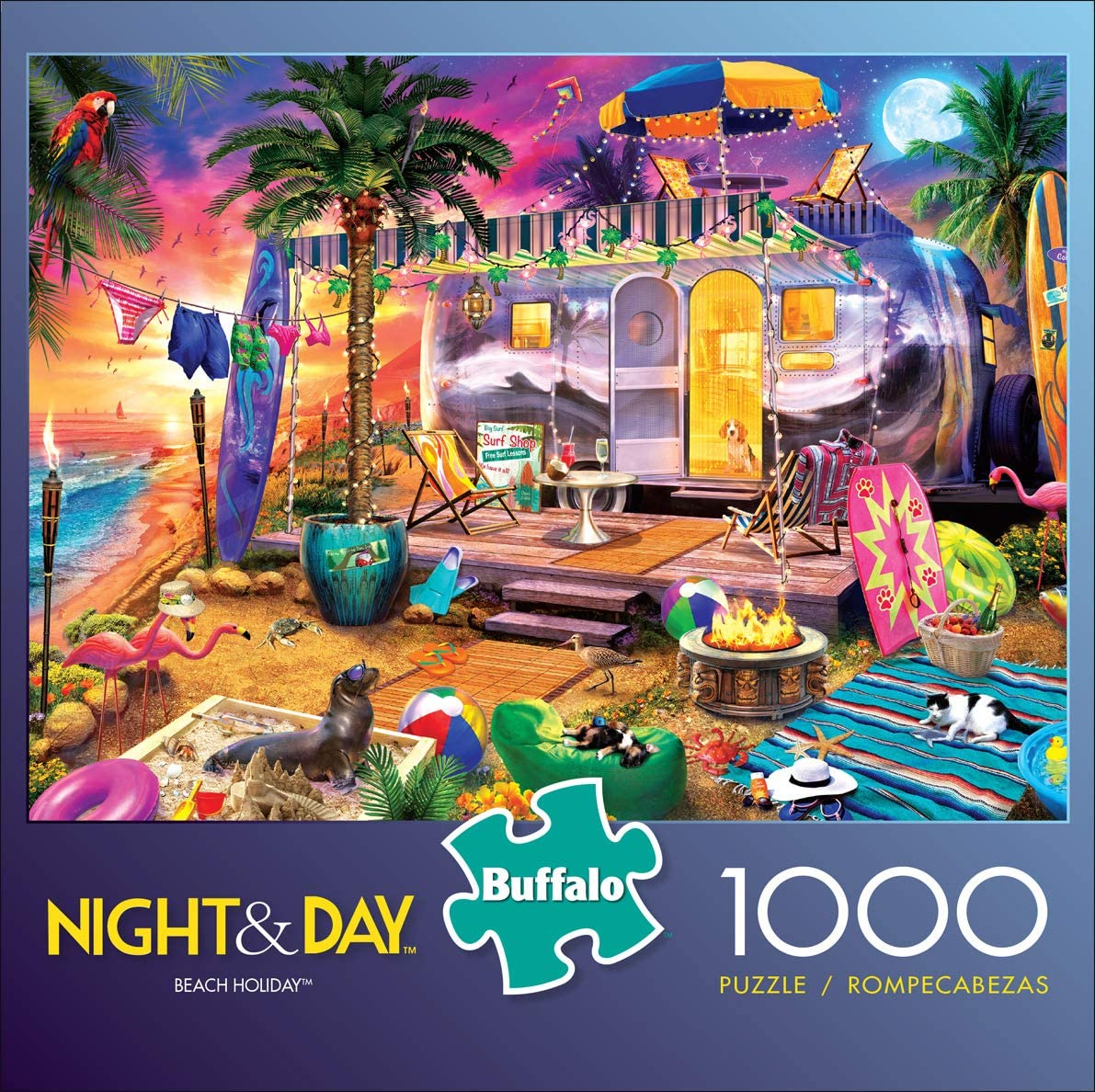 Foto 4 pulgar | Rompecabezas Buffalo Games Beach Holiday 1000 Piezas - Venta Internacional
