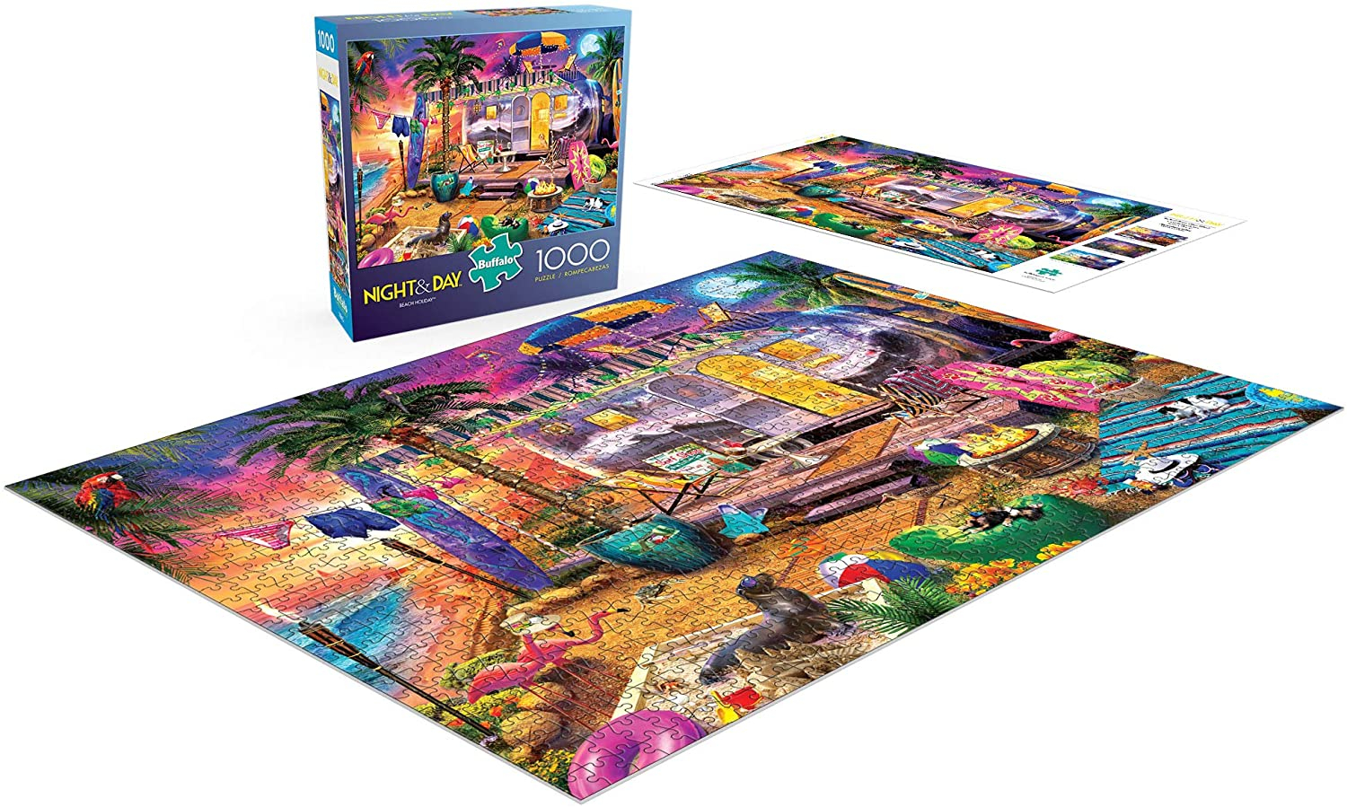 Foto 5 pulgar | Rompecabezas Buffalo Games Beach Holiday 1000 Piezas - Venta Internacional