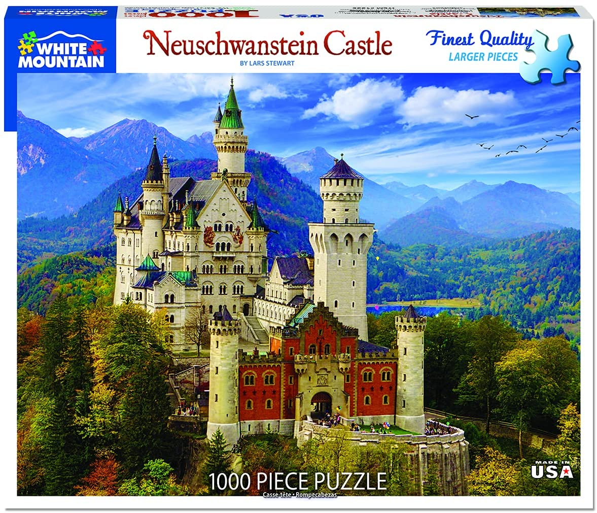 Foto 2 pulgar | Rompecabezas White Mountain Castillo Neuschwanstein 1000 Piezas - Venta Internacional